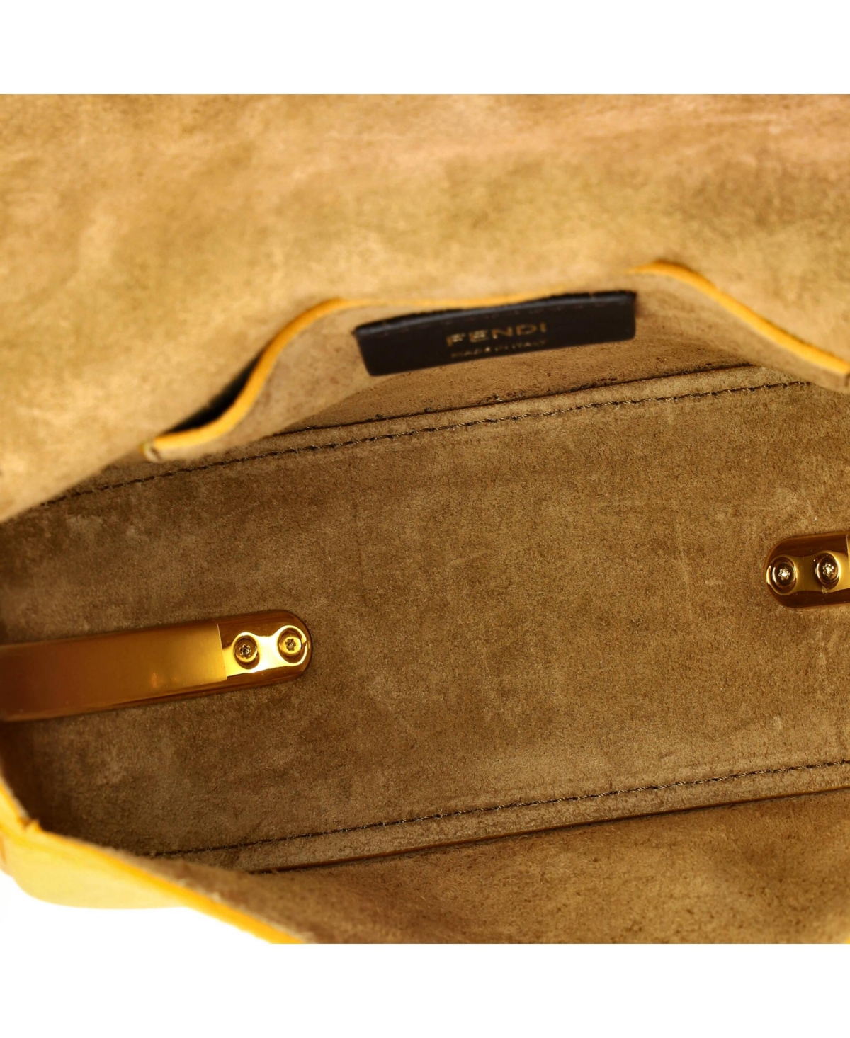 Pre-Owned Fendi Moonlight Flap Bag Leather with Plexiglass Detail