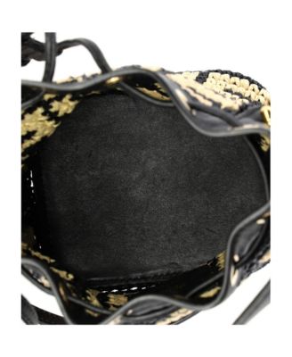 Mini Mon Tresor Bucket Bag Zucca Raffia