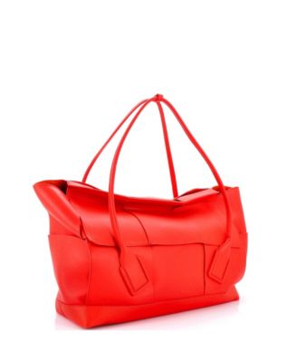Maxi Arco Bag Intrecciato Leather