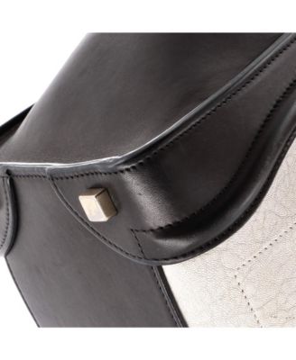 Micro Bicolor Luggage Bag Leather