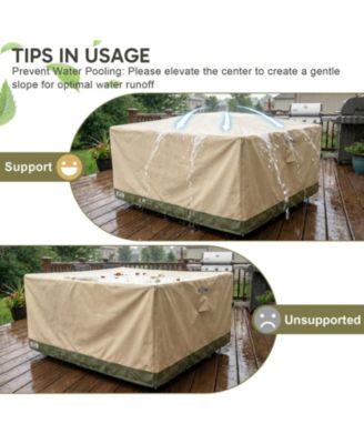 Heavy Duty Outdoor Furniture Set Cover, 600D Waterproof Oxford Patio Sectional Set Cover Covers with Air Vents for Patio Furniture
