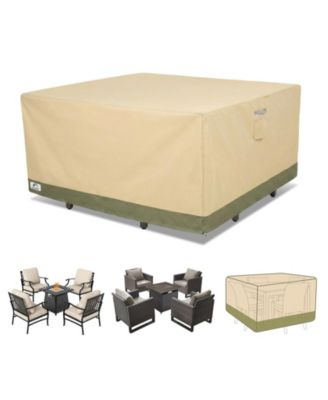 Heavy Duty Outdoor Furniture Set Cover, 600D Waterproof Oxford Patio Sectional Set Cover Covers with Air Vents for Patio Furniture