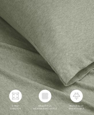 Jersey Cotton 4-P.c. Sheet Set, Queen