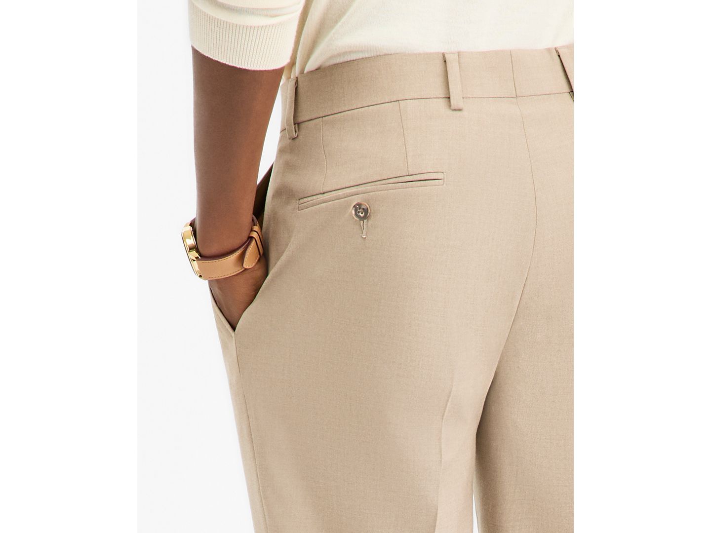 Мужские брюки Bar III Slim-Fit Tan Solid Suit Separates, цвет: Рыжевато-коричневый — фото 5