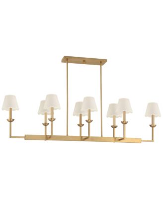Kime 50"W  8-Light Island Chandelier