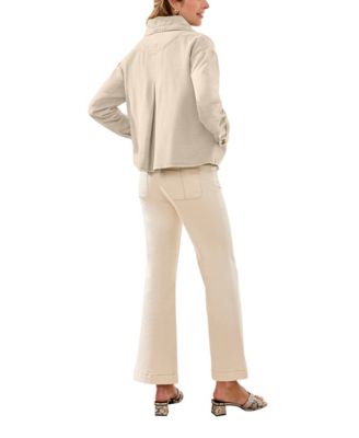 Women' Long-Sleeve Jacket with Drawcord Collar