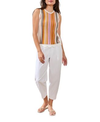 Women's Sleeveless Crew Neck Sweater 