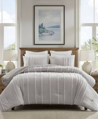 Anslee Stripe 3-Pc. Comforter Set, King
