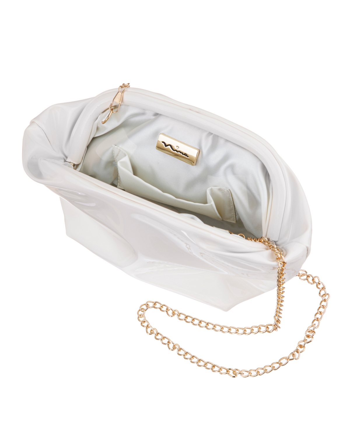Nina Lyric Soft Metallic Small Clutch Handbag