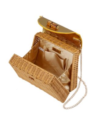 Wicker Basket Small Satchel Bag