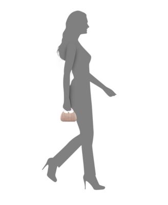 Straw Minaudiere Mini Clutch Handbag