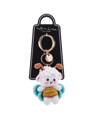 Crochet Angel Lamb Small Bag Charm