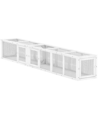 Zeus and Ruta Versatile Cat Tunnel With Cage For Indoor Outdoor Play and Catio Enclosure