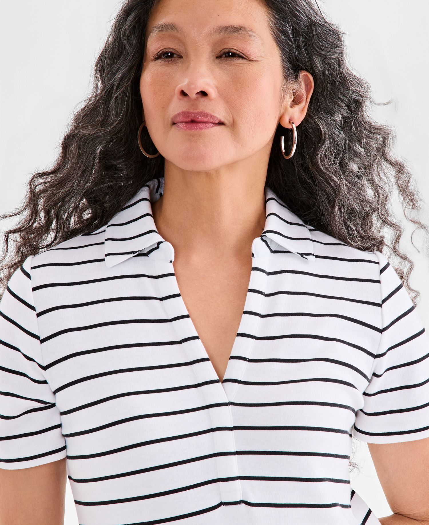 Women's Striped Polo Dress