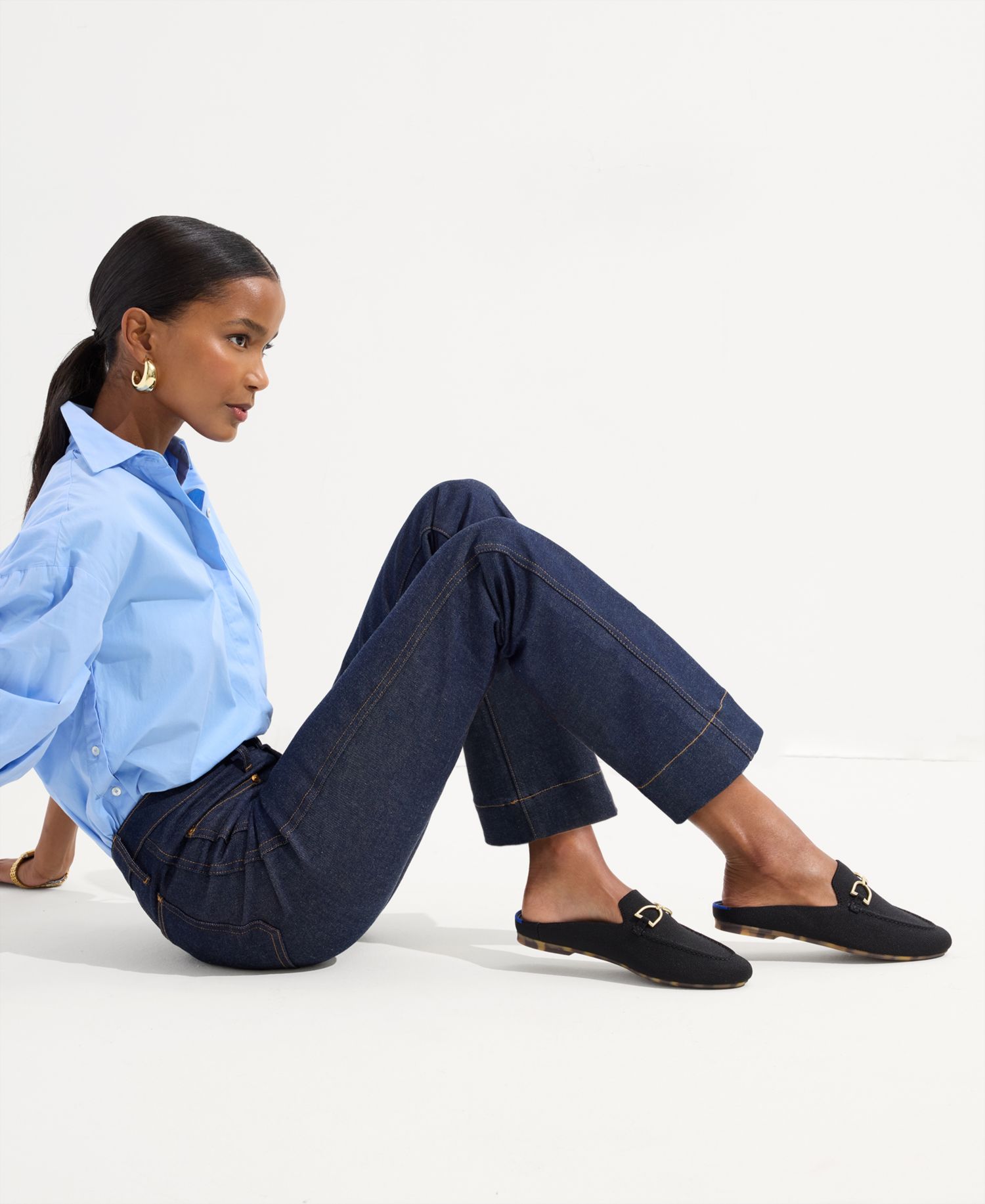 Women's Double Bit Mule Flats