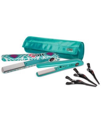 Chi Home - Smart Titanium 1" Iron  & 3/4" Travel Iron Set
