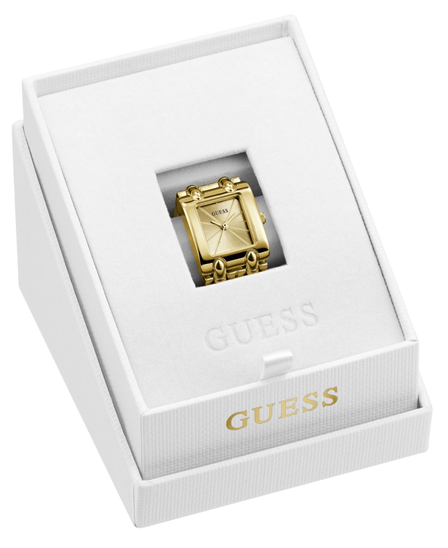 Женские часы GUESS Gold-Tone Stainless Steel Analog Ring Watch, 18mm — фото 3