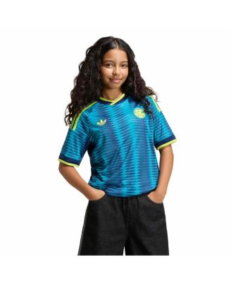 Big Boys and Girls Turquoise Colombia National Team FIFA X World Cup 2026 Away Replica Jersey