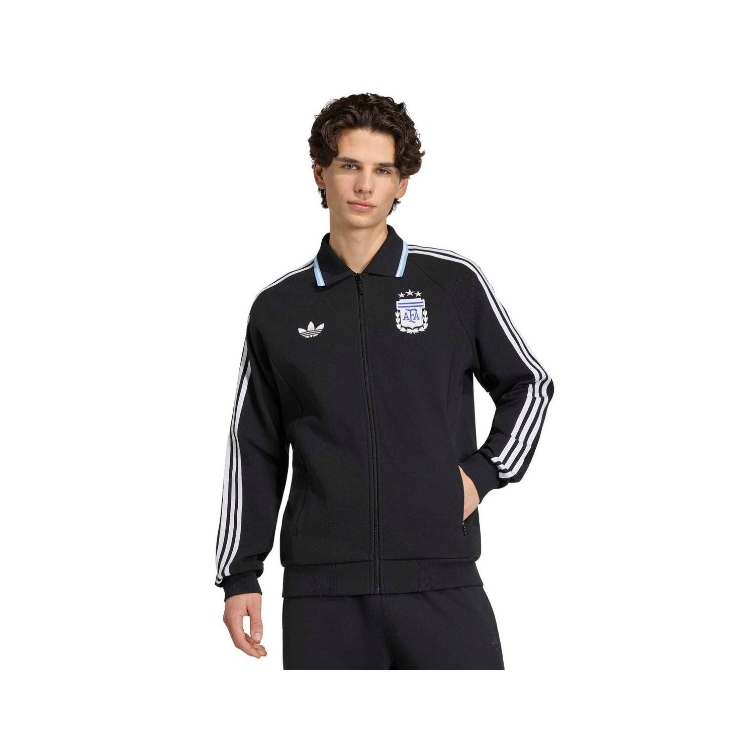 Men's Black Argentina National Team 2026 World Cup Anthem Full-Zip Jacket