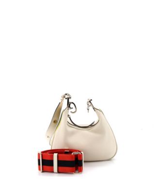 Small Attache Shoulder Bag Leather