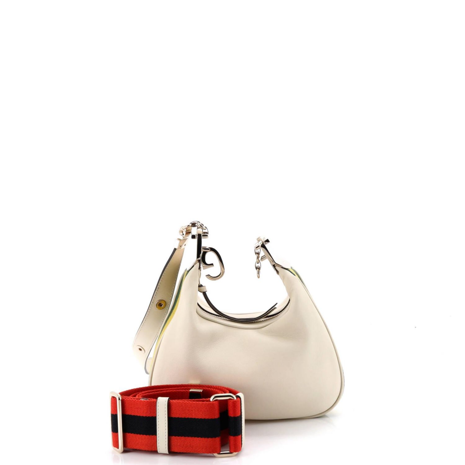 Small Attache Shoulder Bag Leather