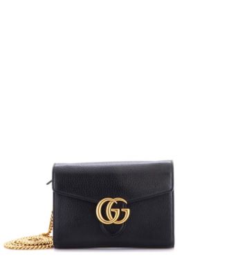 Mini GG Marmont Chain Wallet Leather