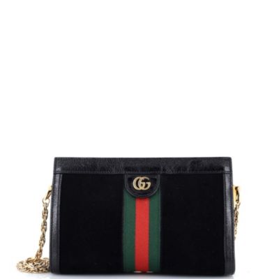 Small Ophidia Chain Shoulder Bag Suede