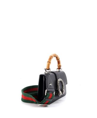 Mini Dionysus Bamboo Top Handle Bag Leather