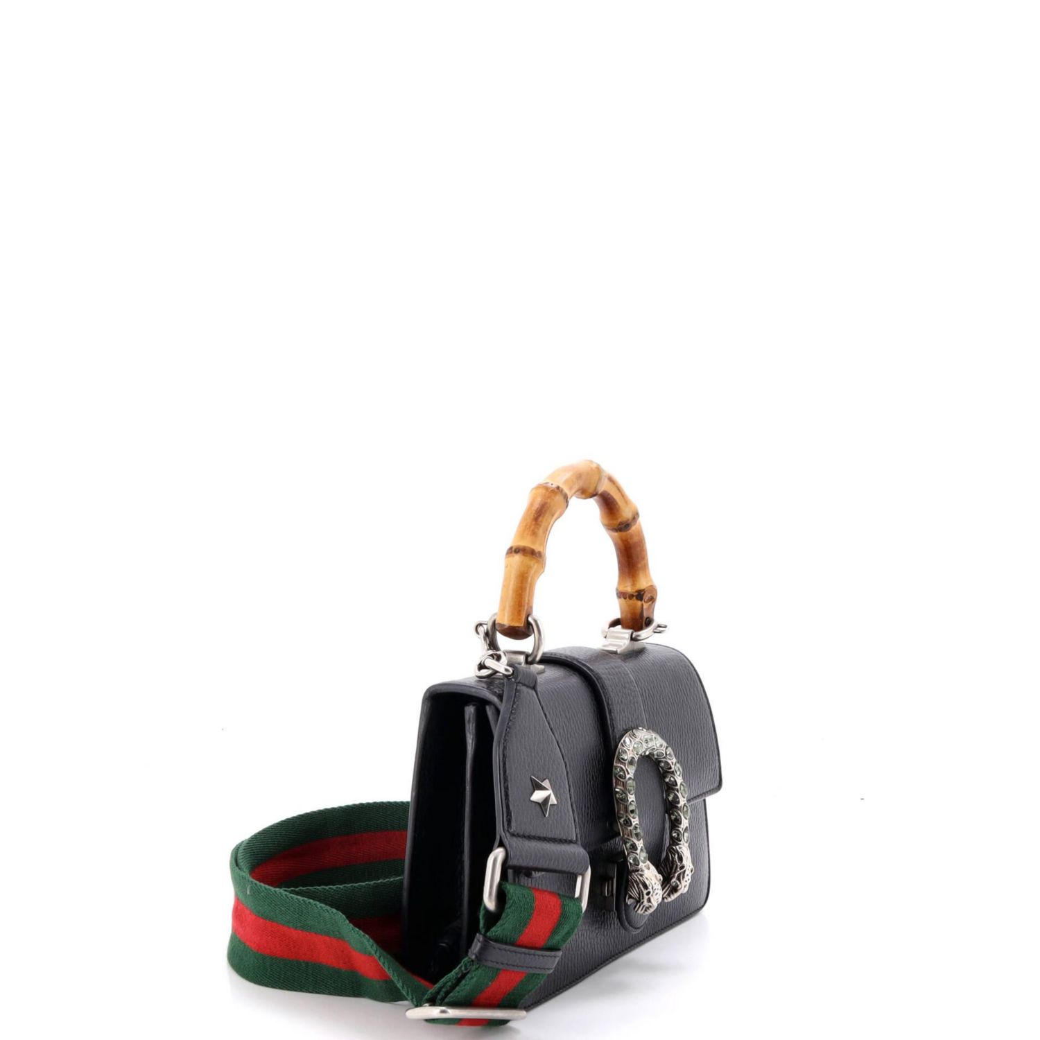 Mini Dionysus Bamboo Top Handle Bag Leather