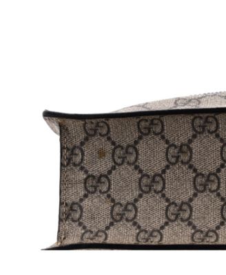 North South Courrier Convertible Soft Open Tote GG Coated Canvas with Applique