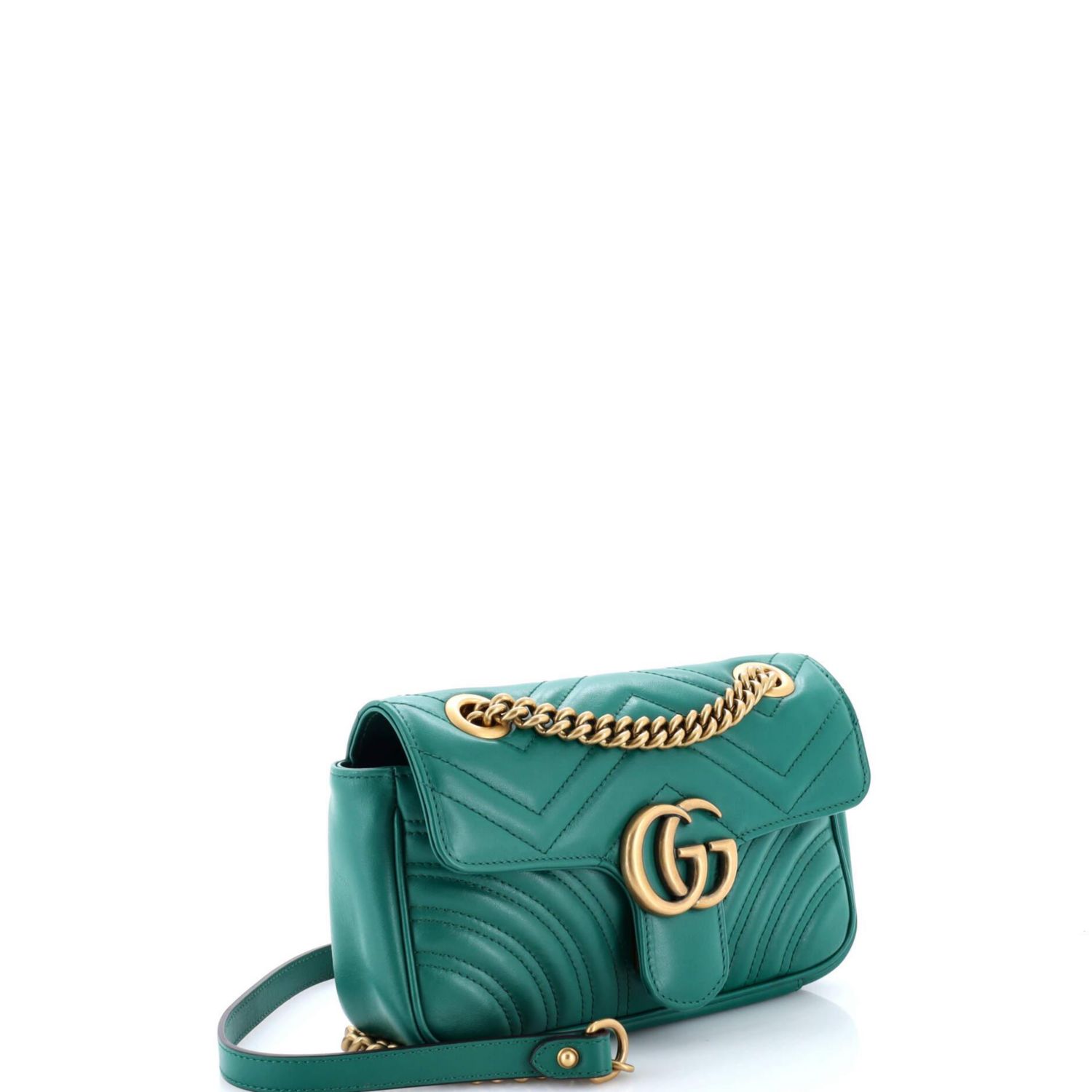 Mini GG Marmont Flap Bag Matelasse Leather
