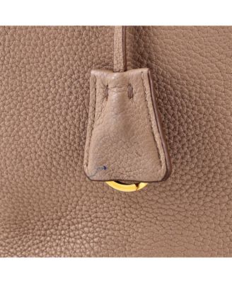 Medium Dual Strap Zip Tote Vitello Daino
