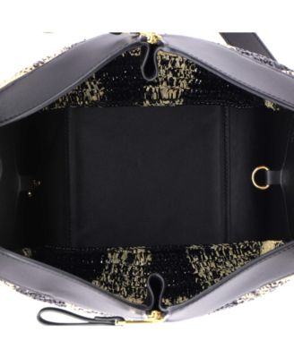 Compact Paula's Ibiza Hammock Bag Raffia and Leather