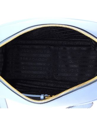 Small Logo Camera Bag Embossed Leather