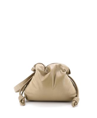 Medium Flamenco Knot Clutch Leather