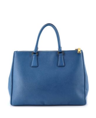 Large Double Zip Lux Tote Saffiano Leather