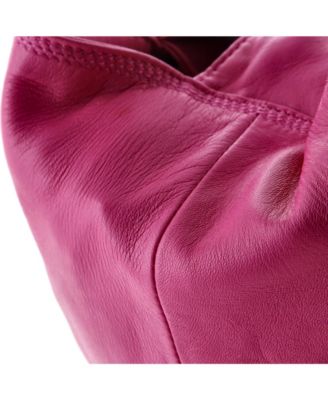 Front Pocket Nappa Aire Hobo Leather