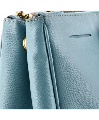 Large Double Zip Lux Tote Saffiano Leather