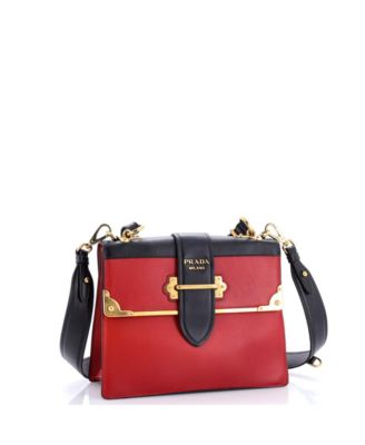 Medium Cahier Convertible Shoulder Bag City Calf and Saffiano