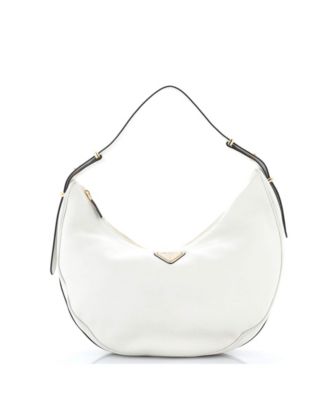 Large Arque Half Moon Hobo Leather