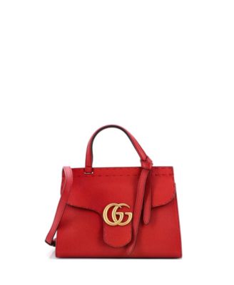 Mini GG Marmont Top Handle Bag Leather