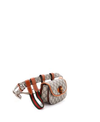 Mini Bamboo 1947 Belt Bag GG Coated Canvas