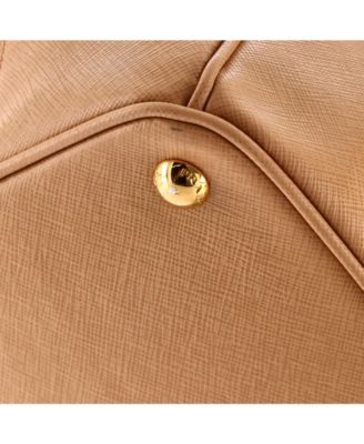 Large Double Zip Lux Tote Saffiano Leather