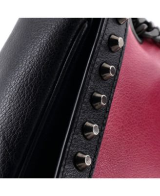 Small Chain Flap Bag Studded Glace Calf