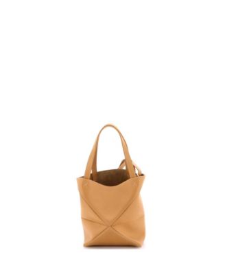 Mini Puzzle Fold Tote Leather