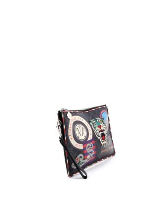 Night Courrier Pouch GG Coated Canvas with Applique