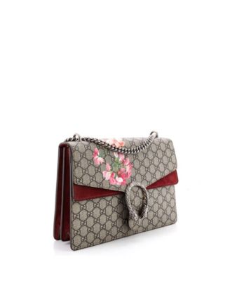 Medium Dionysus Bag Blooms Print GG Coated Canvas