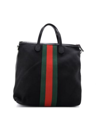 Medium Web Zip Tote Techno Canvas