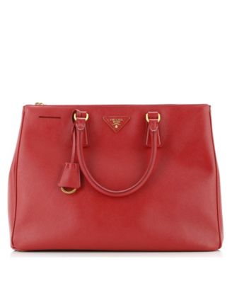 Large Double Zip Lux Tote Saffiano Leather