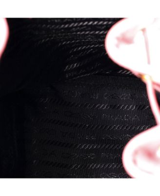 Small Drawstring Pocket Bucket Bag Soft Calf